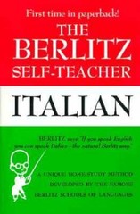 The Berlitz Self-Teacher — Italian: A Unique Home-Study Method Developed – GOOD