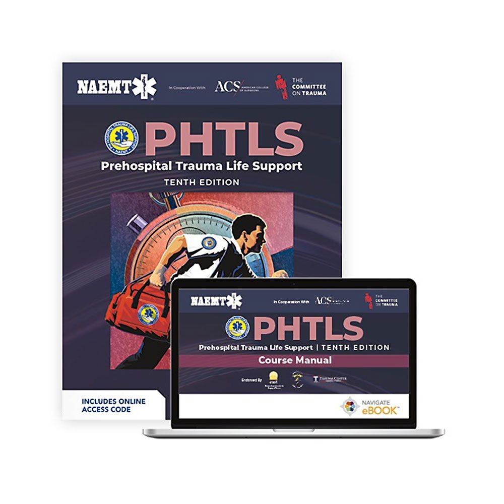 NAEMT PHTLS Prehospital Trauma Life Support 10th ED Manual & Code – SEALED