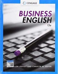 Business English – Paperback, by Guffey Mary Ellen; Seefer – Acceptable w