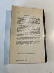 FEARFUL SYMMETRY A Study Of William Blake by Northrop Frye 1974 Princeton PB