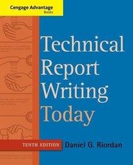 Technical Report Writing Today by Riordan, Daniel