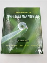 Fundamentals of Turfgrass Management – Hardcover By Christians, Nick E Like New