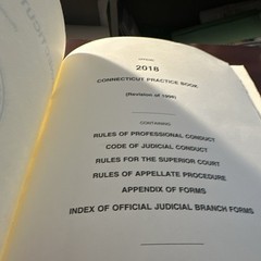 Connecticut Official 2018 Practice Book Law Textbook Revised (1998 Revision)
