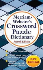 Merriam-Webster’s Crossword Puzzle Dictionary, Fourth Edition – GOOD