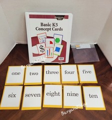 Abeka Basic K5 Concept Cards, Flashcards Shapes, Numbers, Symbols w/ Ring Binder