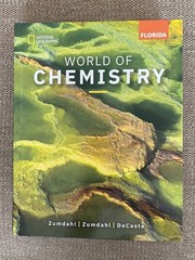 WORLD OF CHEMISTRY NATIONAL GEOGRAPHIC BOOK 2024 FLORIDA STUDENT EDITION NEW