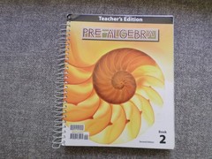 BJU Press Pre-Algebra Teacher’s Edition Book 2 2nd Ed Ring/Wire Bound 2015