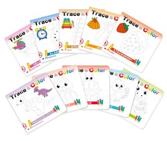 10 Color Drawing Books for Early Kid Education and Training As Parent Child Gift