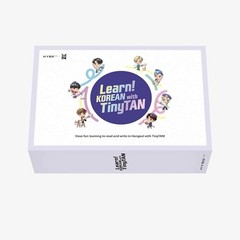 Learn Korean with TinyTan Box Set HYBE Edu 2018 Book Workbook MotiPen Posters