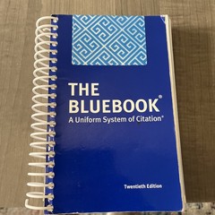 The Bluebook: A Uniform System of Citation | 20th Edition, Spiral Bound