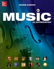Music: An Appreciation (B&B Music) – Hardcover By Kamien, Roger – GOOD