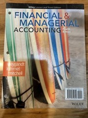 Financial and Managerial Accounting by Paul D. Kimmel, Jerry J. Weygandt and…