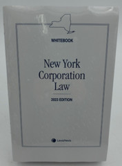 New York Corporation Law (Whitebook) 2023 Edition LexisNexis SEALED