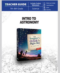 Master Books INTRO TO ASTRONOMY TEACHER GUIDE Grade 7 or 8 1yr Science course MB