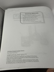 Abeka Chemistry Precision & Design 3rd Edition Textbook Lab Manual Test/Quiz Key