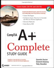 COMPTIA A+ COMPLETE STUDY GUIDE: EXAMS 220-701 By Quentin Docter & Emmett VG