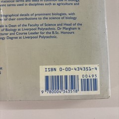 Dictionary of Biology by J.P. Margham, W. G. Hale (Paperback, 1988)