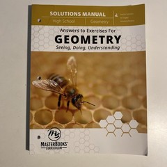 Master Books Geometry (Solutions Manual) – Paperback, by Harold Jacobs