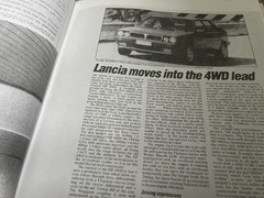 Lancia Delta Inc S4 & Integrale – Paperback Road Tests /Advert Book Trevor Alder
