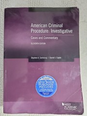 American Criminal Procedure Investigative Commentary 11e Saltzburg Textbook PB