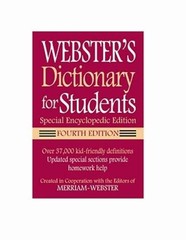 Websters Dictionary for Students, Special Encyclopedic Edition, Fo – VERY GOOD