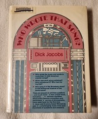 Who Wrote That Song by Dick Jacobs 1988 Hardcover Dust Jacket ex library