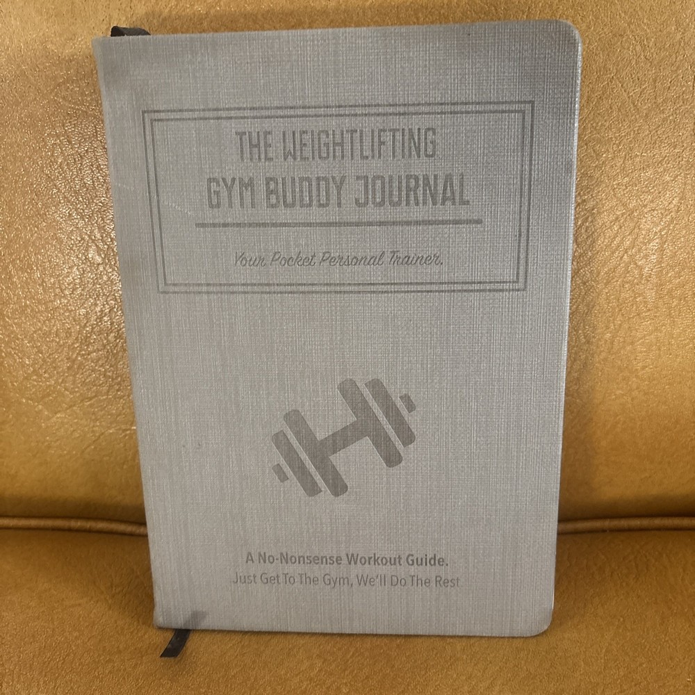 Habit Nest Weightlifting Gym Buddy Journal – Iron Gray | 12-Week Guided Workout