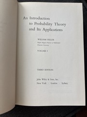 An Introduction to Probability Theory & Its Applications by William Feller Vol 1