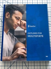 2020 – 2021 Barbri Bar Exam Review Outlines for Multistate (MS) – MBE