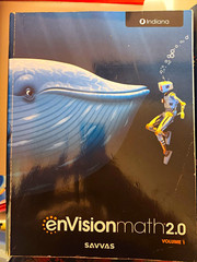 Savvas enVisionmath 2.0 Indiana Edition Grade 5 Paperback Vol 1 & 2