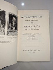 Hydrodynamics & Hydraulics – D. & J. Bernoulli – 1968 – Dover – Clothbound