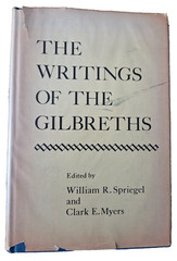 The Writings of the Gilbreths Scientific Management (HC, 1953) Spriegel & Myers