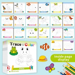 10 Color Drawing Books for Early Kid Education and Training As Parent Child Gift