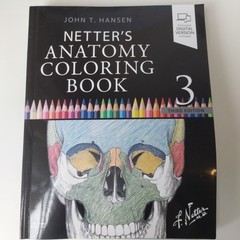 Netter’s Anatomy Coloring Book 3rd Edition by John T Hansen, Excellent Condition