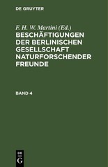 Beschäftigungen Der Berlinischen Gesellschaft Naturforschender Freund (Hardback)