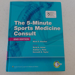 The 5 Minute Sports Medicine Consult Like New 2nd Ed ©2011 Hardcover 1st Print