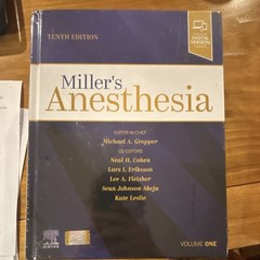 Miller’s Anesthesia 10th Edition 2-Volume Hardcover Set 2025 Elsevier