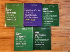 Kaplan Bar Exam Review Books UBE 2025-2026 – Brand New Complete Set – MBE & MEE