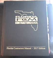 Florida Contractors Manual FCM 2017 Edition Hard Cover Book Tabbed/Highlighted