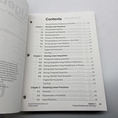 Algebra 1 with CalcChat & CalcView Practice Workbook and Test Prep