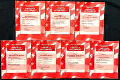 7th – 12th – AMERICAN GOVERNMENT (Units 1 – 7) (TEACHER EDITIONS) (7 books)