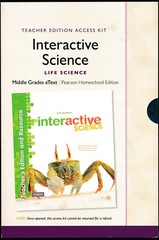 Middle Grade Interactive Life Science Home School Bundle w/ Teacher Access eText
