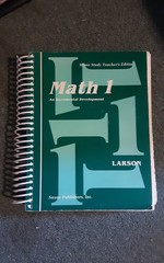 Saxon Math 1 Home Study Teacher’s Edition by Nancy Larson Spiralbound