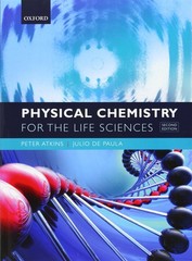 Physical Chemistry for the Life Sciences – paperback Atkins, Peter|de Paula,…