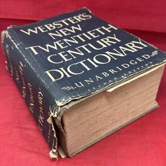 Webster’s New Twentieth Century Dictionary 5″ Unabridged 2nd Edition VTG 1960