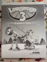 Abeka 3rd Grade Student Language Quizzes and Tests 5th Edition New