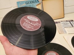 LIVING GERMAN A COMPLETE LANGUAGE COURSE 4 VINYL LP RECORDS 1956 VINTAGE BERLITZ