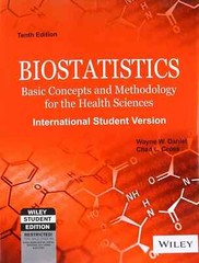 Biostatistics by Wayne W. Daniel, Chad L. Cross 10th INTL ED- FREE SHIP FROM USA