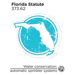 FL Statute 373.62 Water Conservation; Automatic Sprinkler Systems, 2012