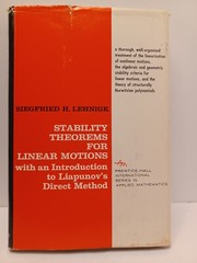 Stability Theorems for Linear Motions With An Introduction To Liapunov’s Direct